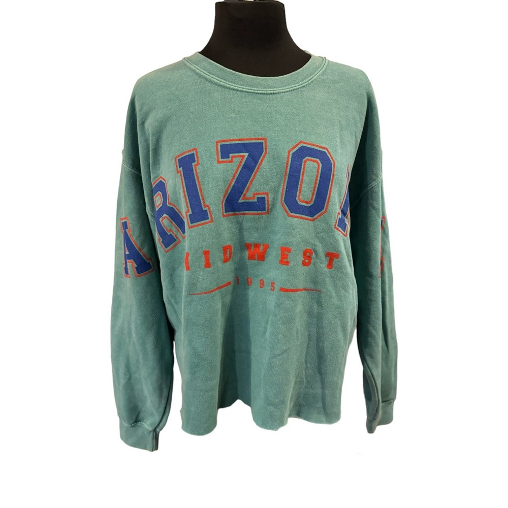 Urban Outfitters size Large “Arizona” Sweatshirt Pullover Rough Cut Hem